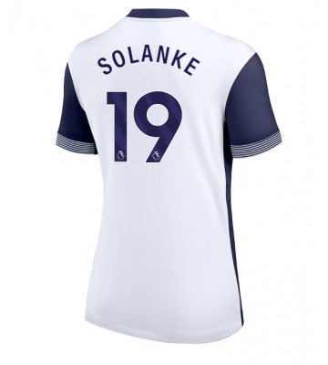 Tottenham Hotspur Dominic Solanke #19 Primera Equipación Mujer 2024-25 Manga Corta